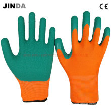 Guantes de seguridad de trabajo de látex recubiertos de trabajo (LS212)